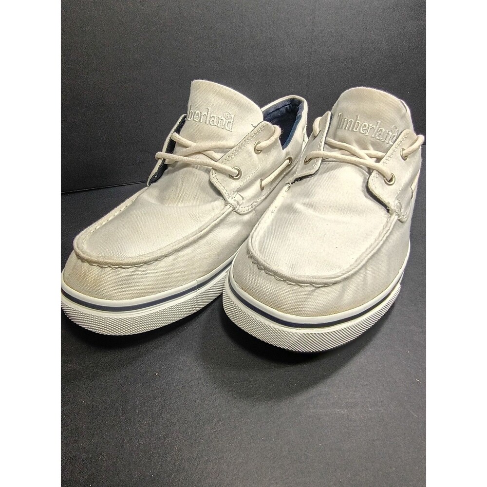 Timberland EarthKeepers Light Beig 6732R Boat Shoes size10.5
